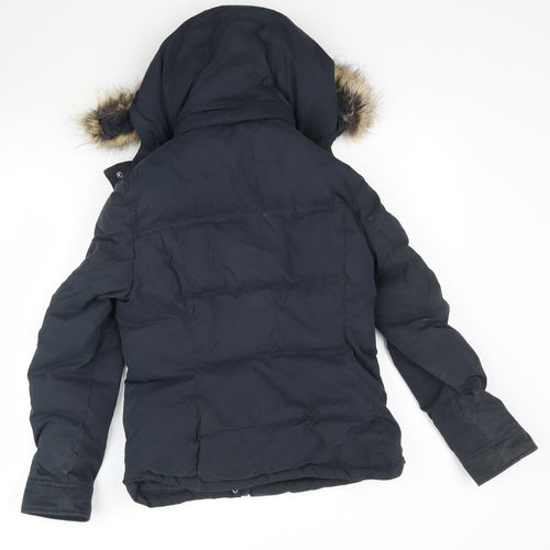 Jack Wills Womens Blue   Puffer Jacket Coat Size 10
