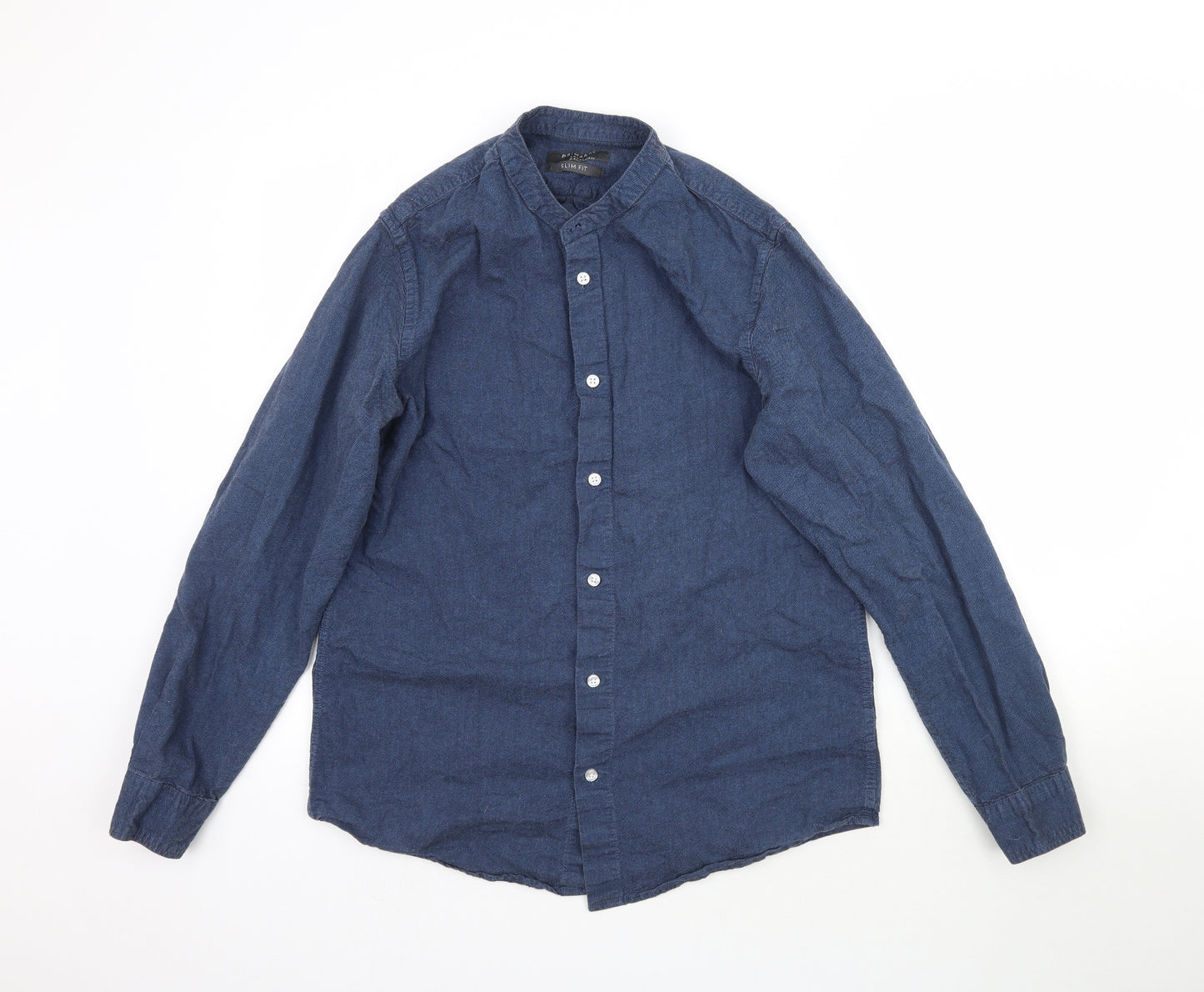 Primark Mens Blue    Button-Up Size L