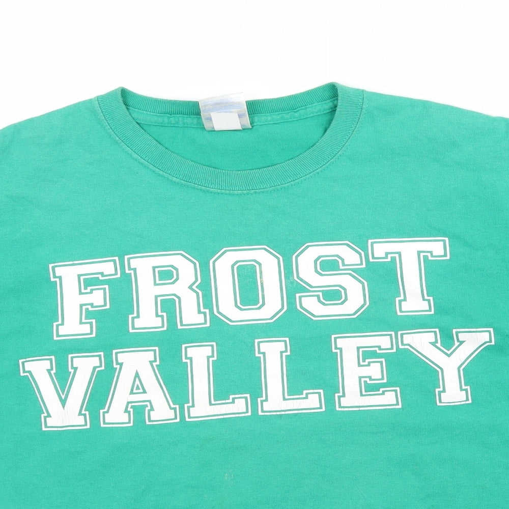 Gildan Boys Green   Basic T-Shirt Size L  - Frost Valley