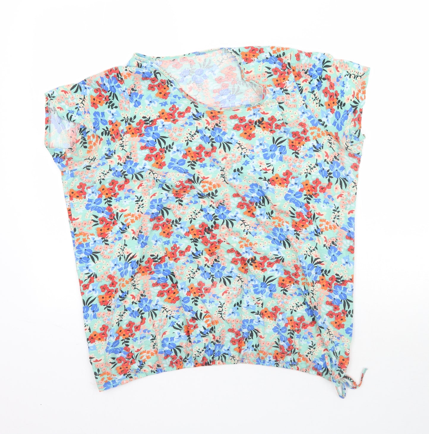 George Womens Multicoloured Floral  Basic T-Shirt Size 16