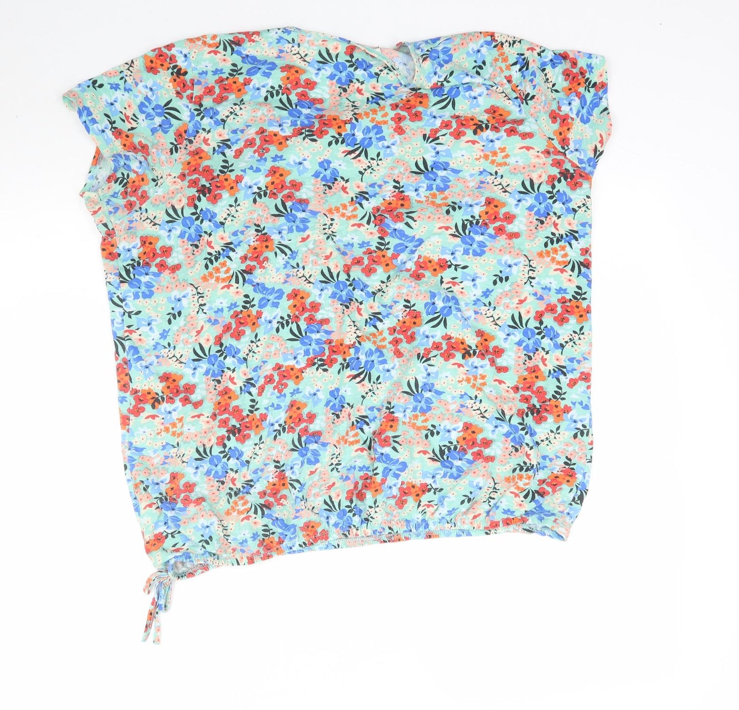 George Womens Multicoloured Floral  Basic T-Shirt Size 16