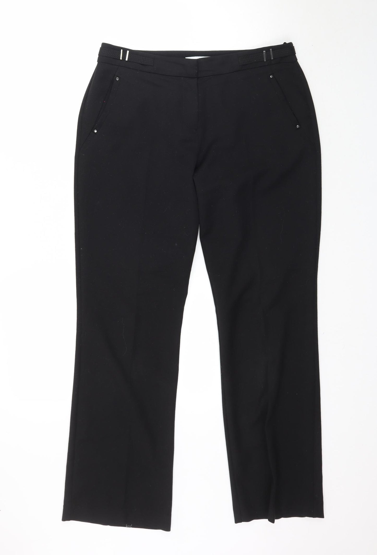 Wallis Womens Black   Trousers  Size 12 L30 in - Work Office