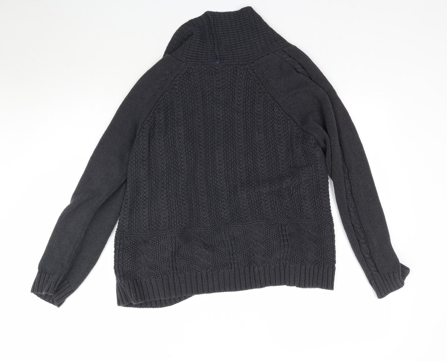 Marks and Spencer Womens Grey  Knit Cardigan Jumper Size 18