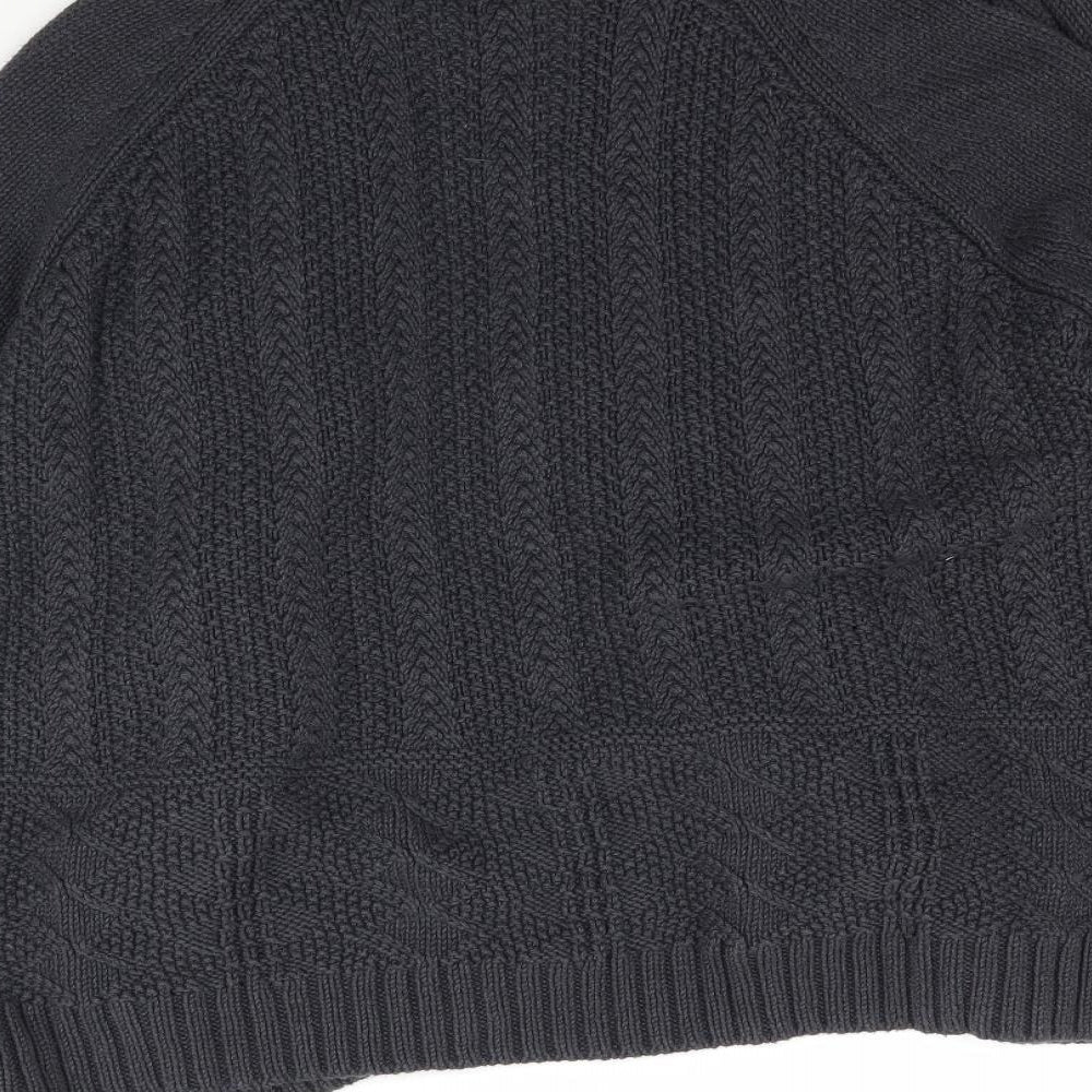 Marks and Spencer Womens Grey  Knit Cardigan Jumper Size 18
