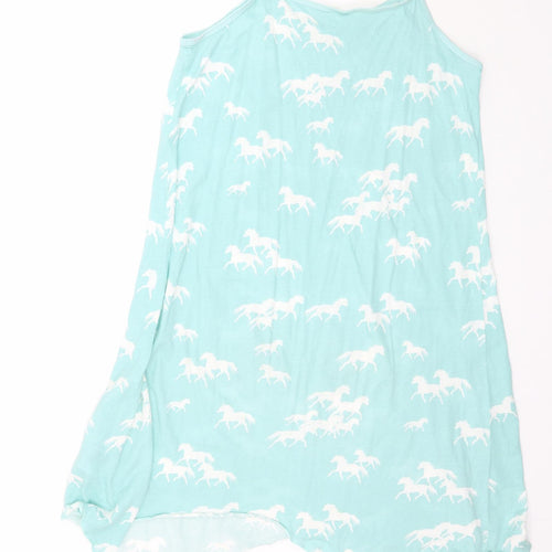 H&M Girls Grey   Tank Dress  Size 13-14 Years  - Unicorn Pattern