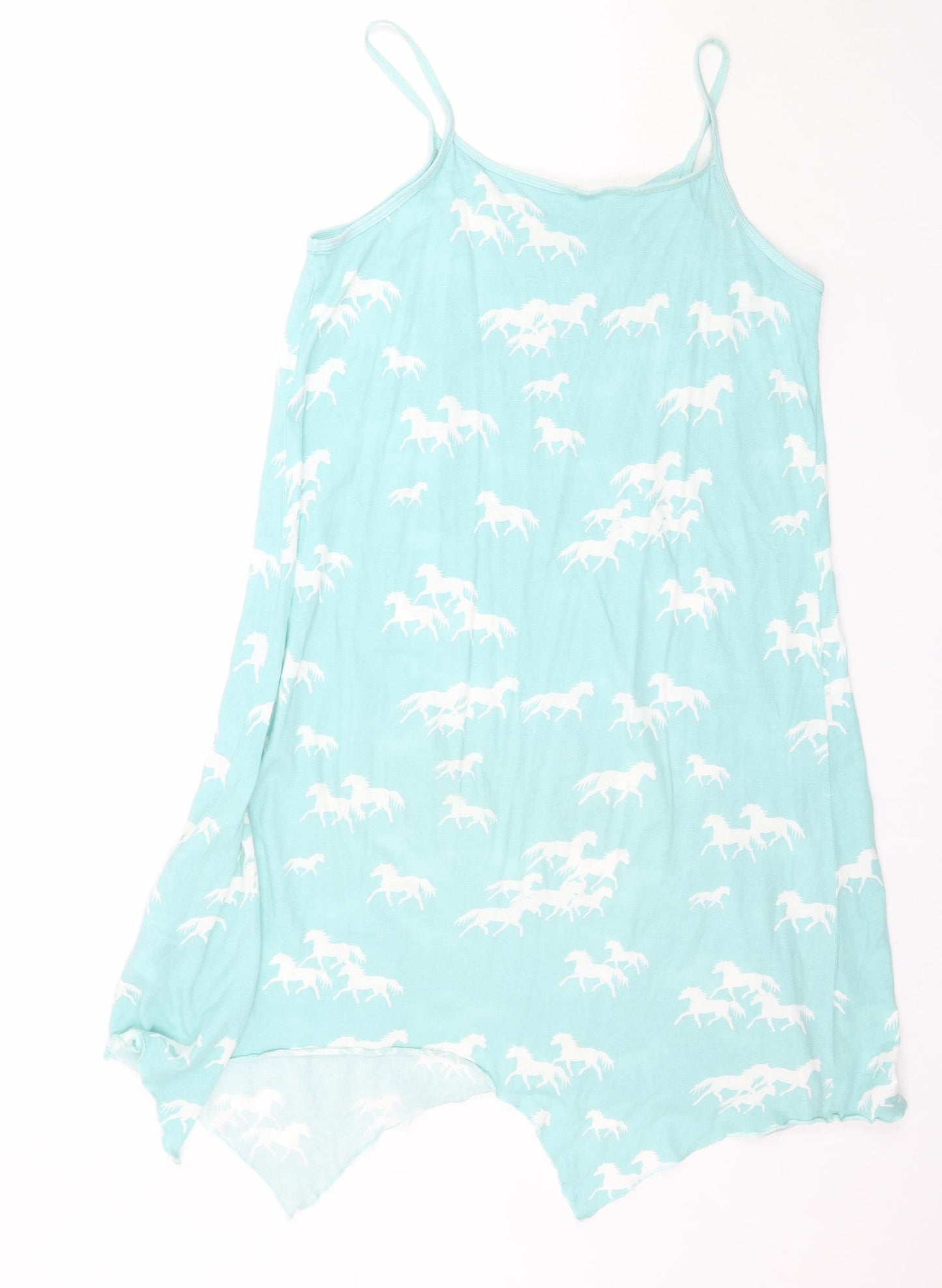 H&M Girls Grey   Tank Dress  Size 13-14 Years  - Unicorn Pattern