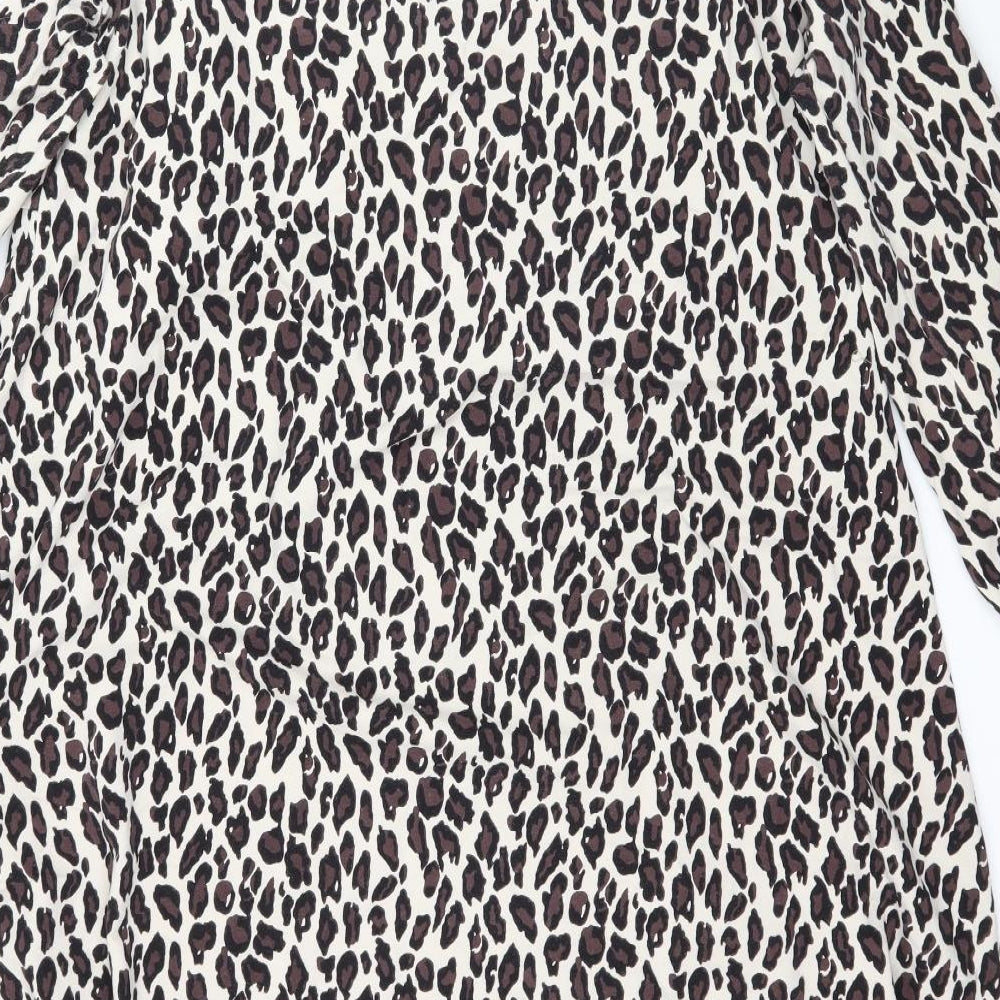 DASH Womens Brown Animal Print  Mini  Size 22