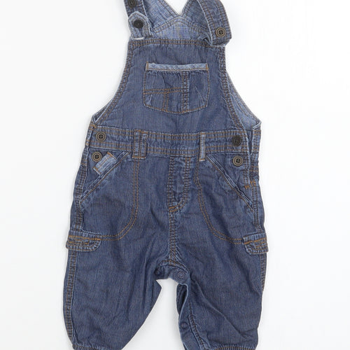 George Boys Blue  Denim Dungaree Outfit/Set Size 3-6 Months