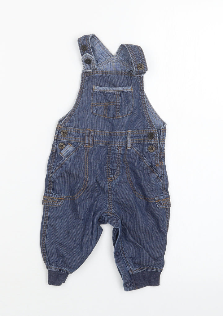 George Boys Blue  Denim Dungaree Outfit/Set Size 3-6 Months