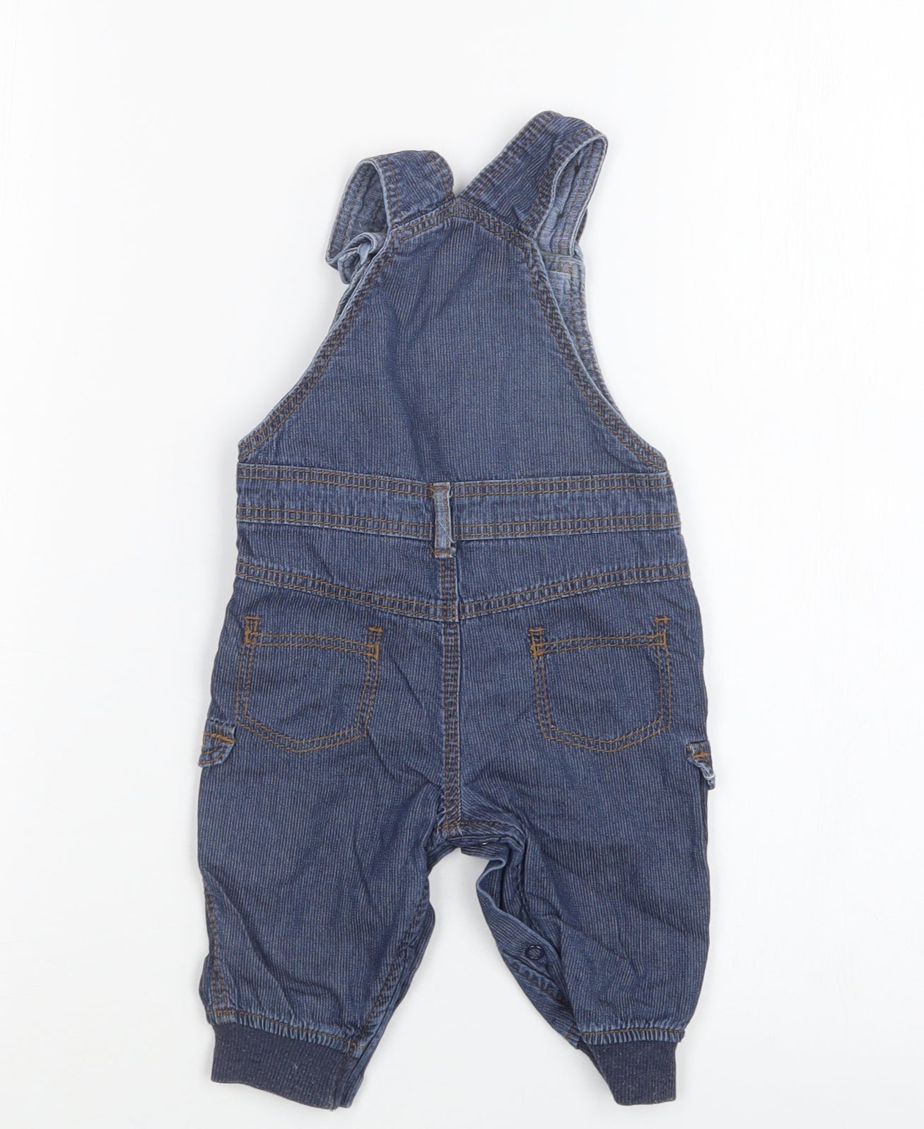 George Boys Blue  Denim Dungaree Outfit/Set Size 3-6 Months