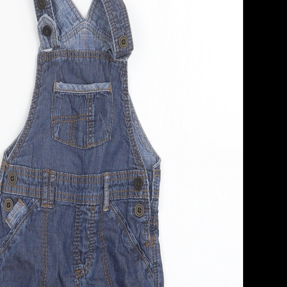George Boys Blue  Denim Dungaree Outfit/Set Size 3-6 Months