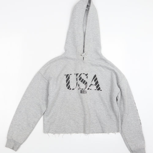 New Look Girls Grey   Pullover Hoodie Size 12-13 Years