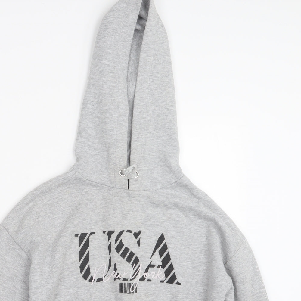 New Look Girls Grey   Pullover Hoodie Size 12-13 Years