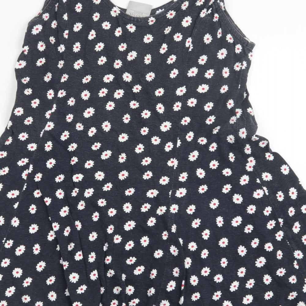 Classic Womens Black Floral  Mini  Size 16