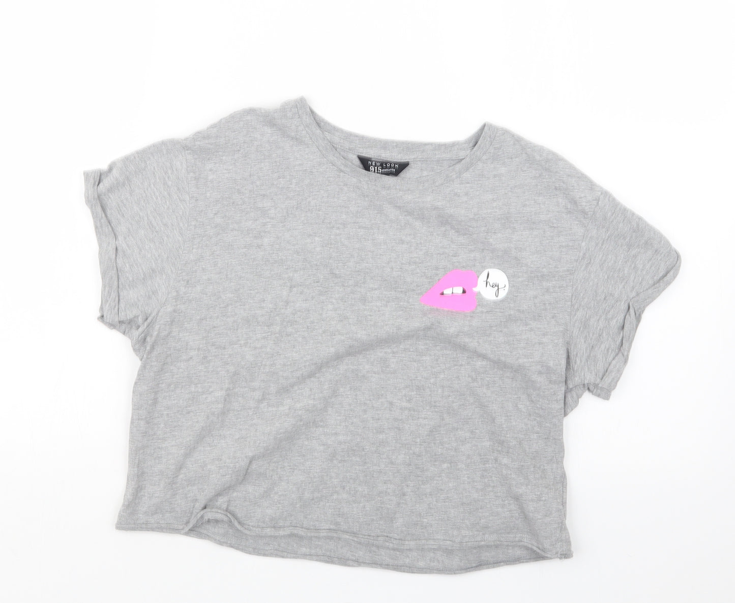 New Look Girls Grey   Basic T-Shirt Size 14-15 Years