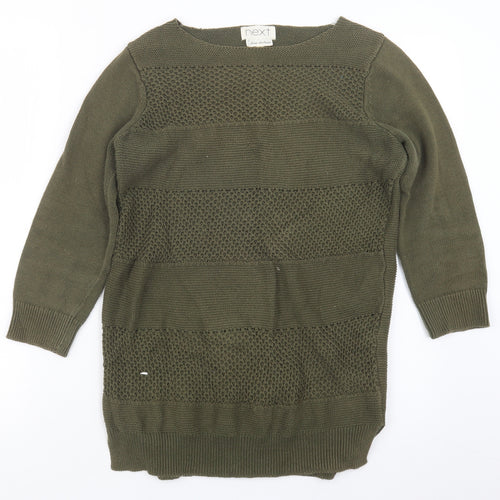 NEXT Womens Green  Knit Pullover Jumper Size 10