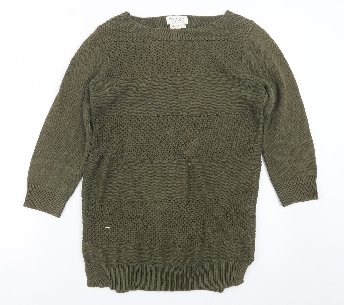 NEXT Womens Green  Knit Pullover Jumper Size 10