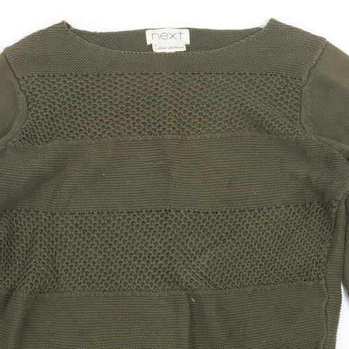 NEXT Womens Green  Knit Pullover Jumper Size 10