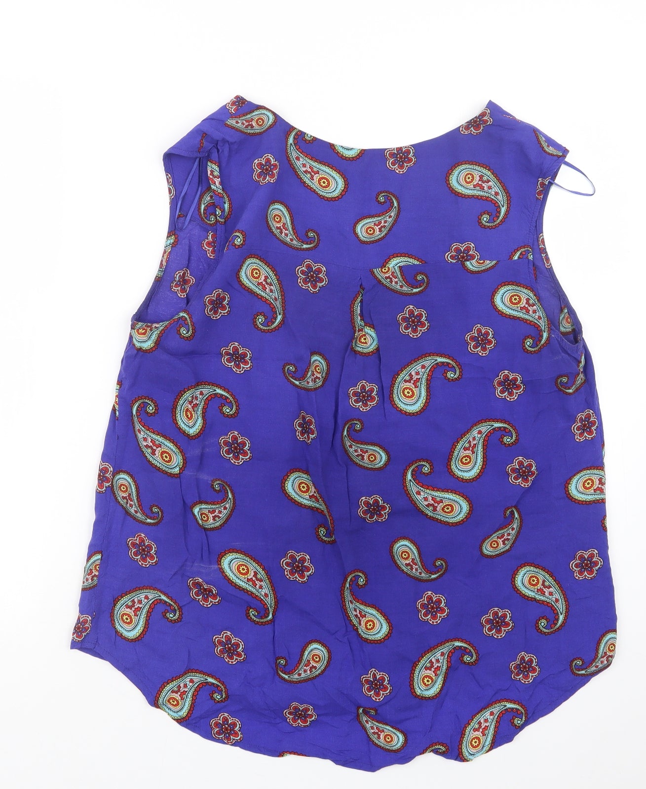 TU Womens Purple Paisley  Basic T-Shirt Size 16