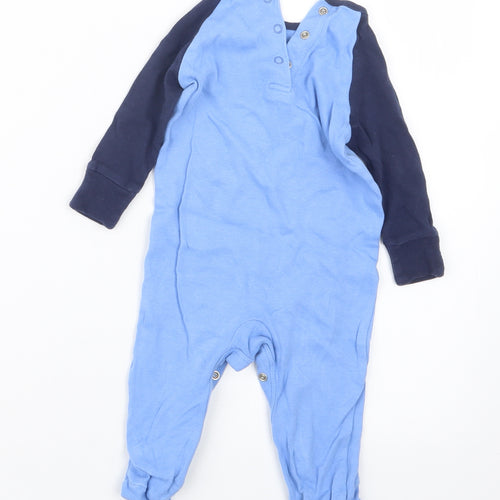 Matalan Boys Blue Geometric  Babydoll One Piece Size 3-6 Months