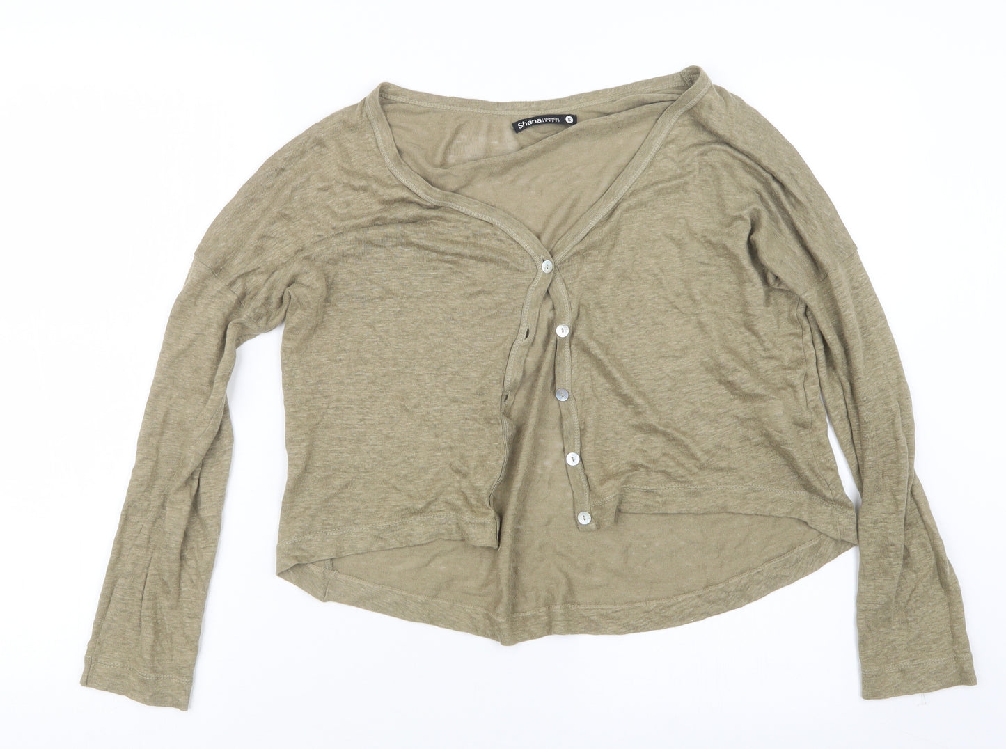 Shana Womens Brown   Cardigan Jumper Size S