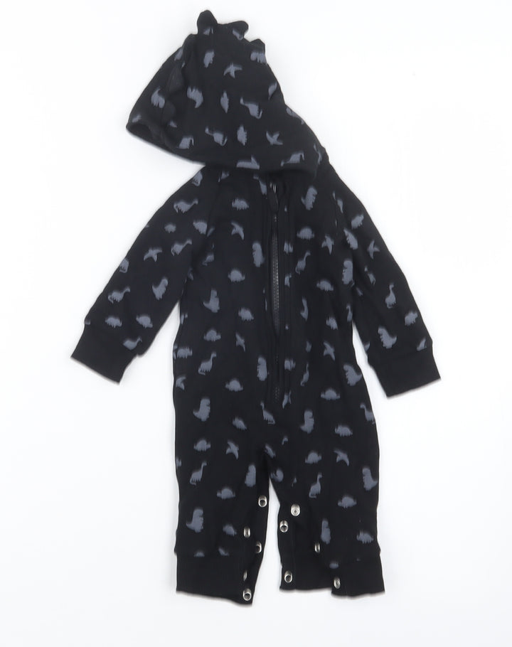 George Boys Black Geometric Jacket Size 3-6 Months - One Piece
