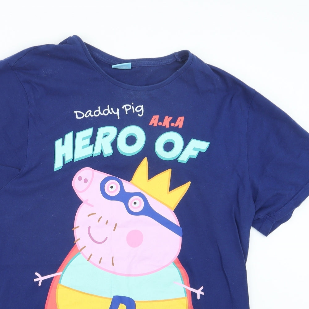 Matalan Mens Blue    T-Shirt Size M  - Peppa Pig