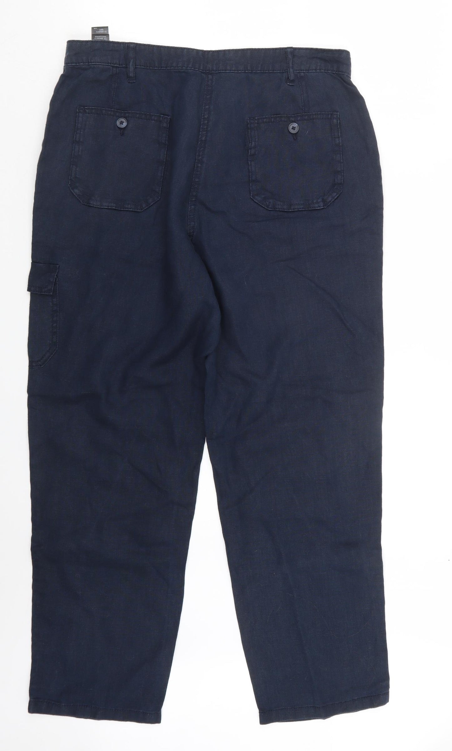 Marks and Spencer Womens Blue   Trousers  Size 14 L27 in