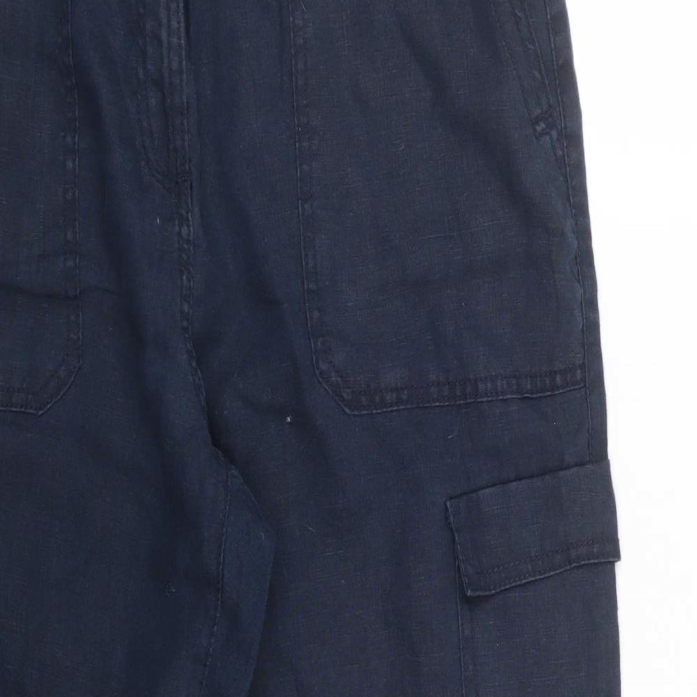 Marks and Spencer Womens Blue   Trousers  Size 14 L27 in