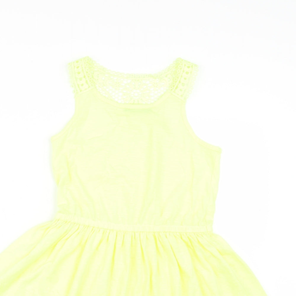 George Girls Yellow   A-Line  Size 7-8 Years