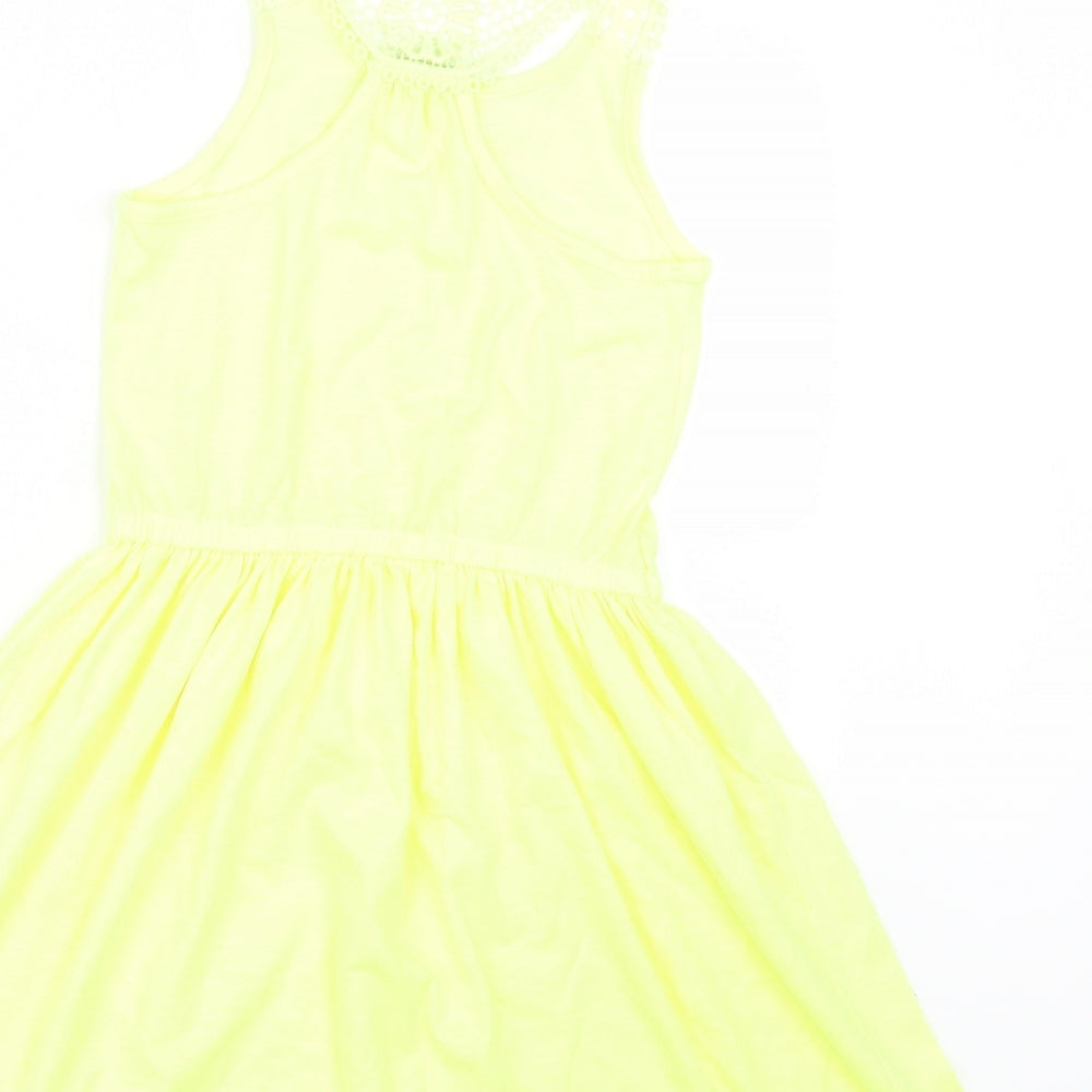 George Girls Yellow   A-Line  Size 7-8 Years