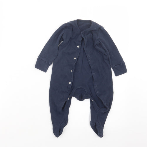 Very Boys Blue Geometric  Babydoll One Piece Size 3-6 Months