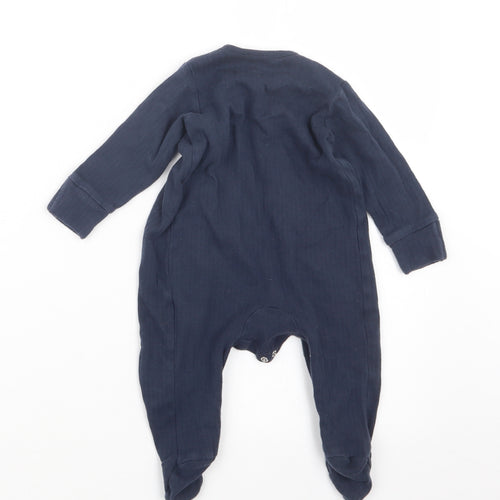 Very Boys Blue Geometric  Babydoll One Piece Size 3-6 Months