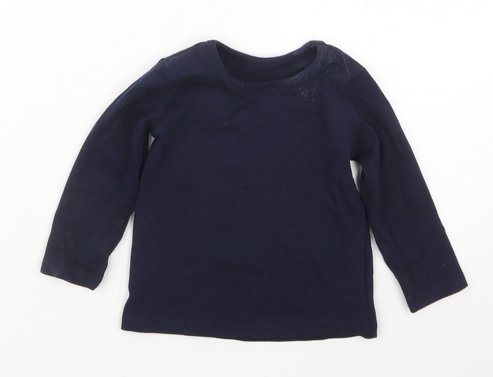 George Boys Blue Basic T-Shirt Size 9-12 Months
