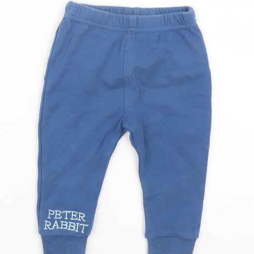 M&Co Boys Blue   Capri Trousers Size 3-6 Months  - Peter Rabbit