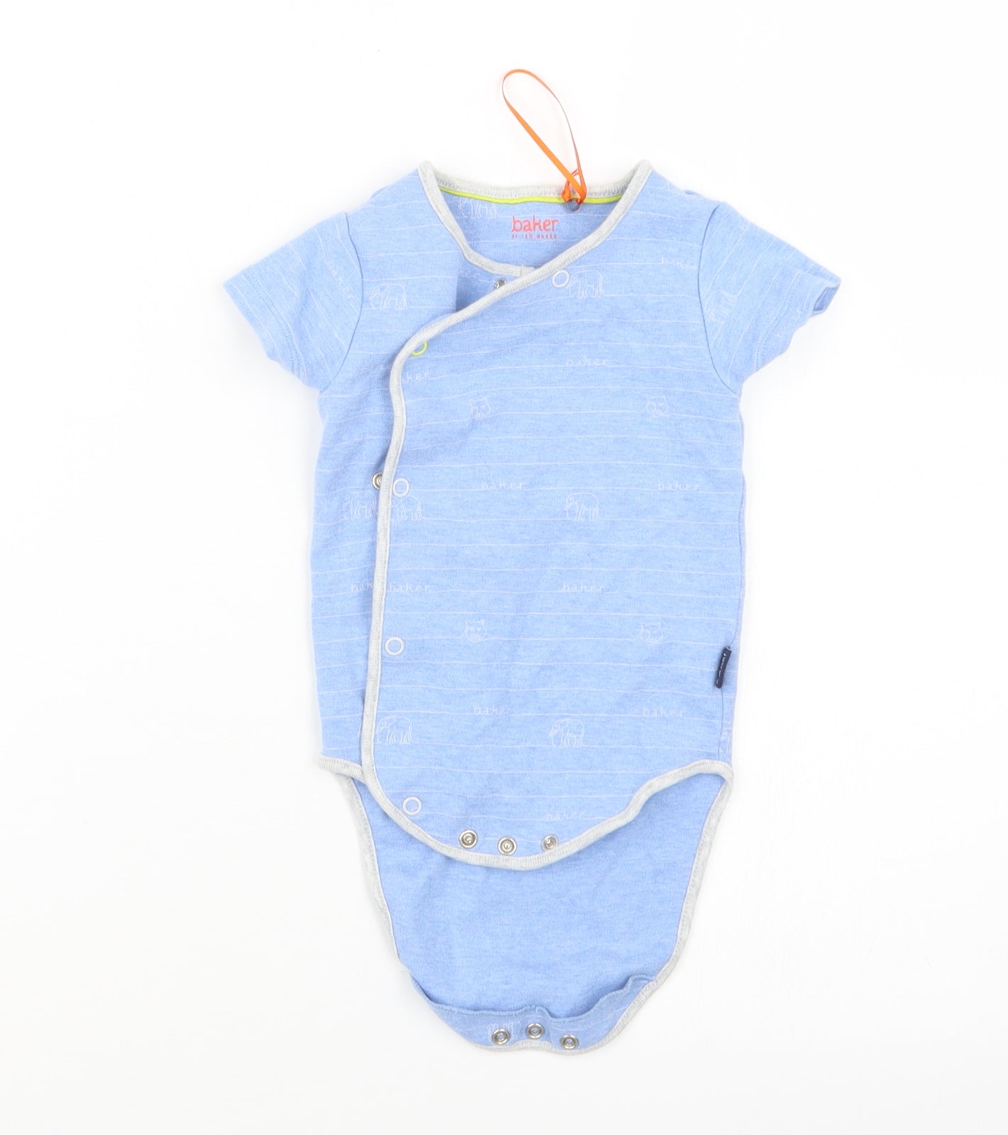 Ted Baker Boys Blue Batik  Babygrow One-Piece Size 6-9 Months
