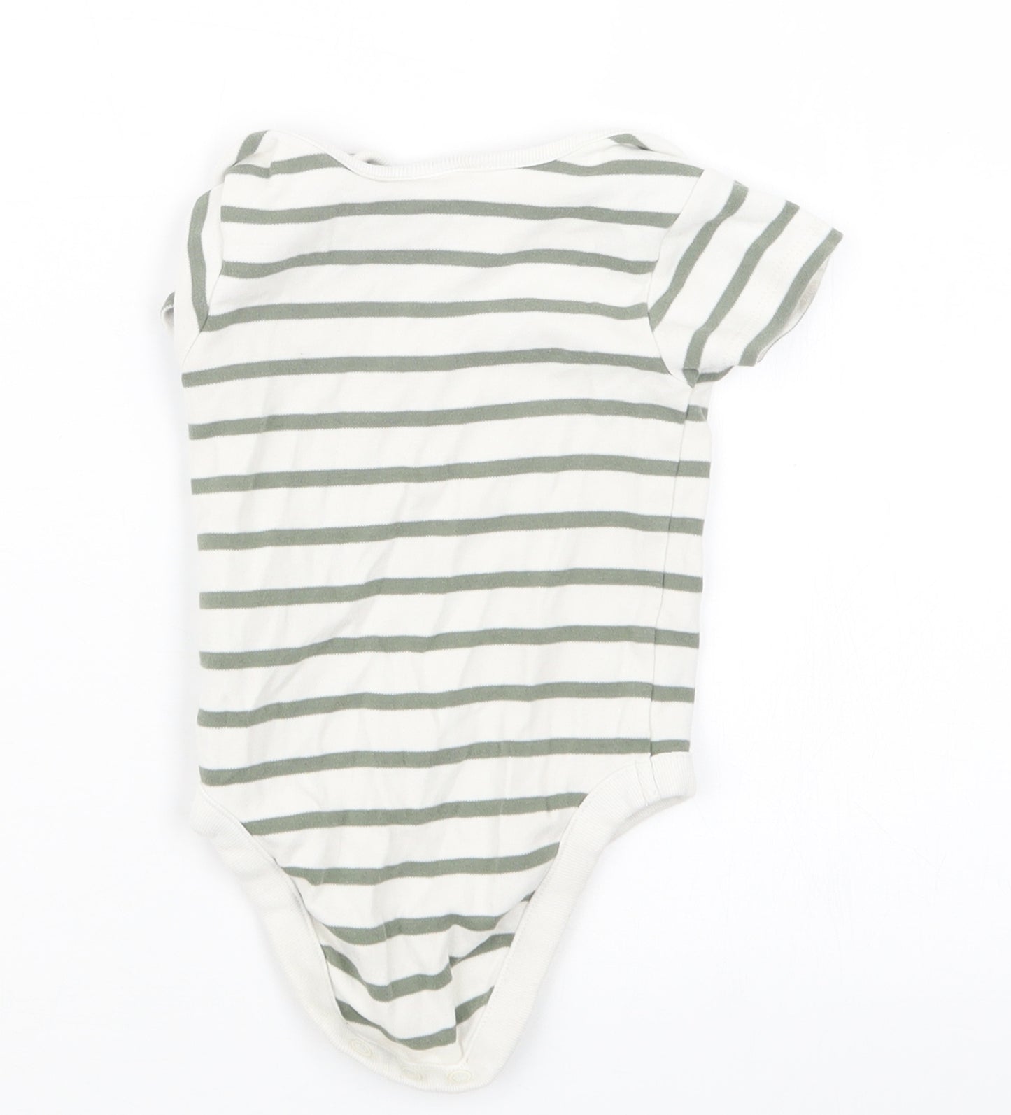 NEXT Boys Green Striped  Babygrow One-Piece Size 3-6 Months