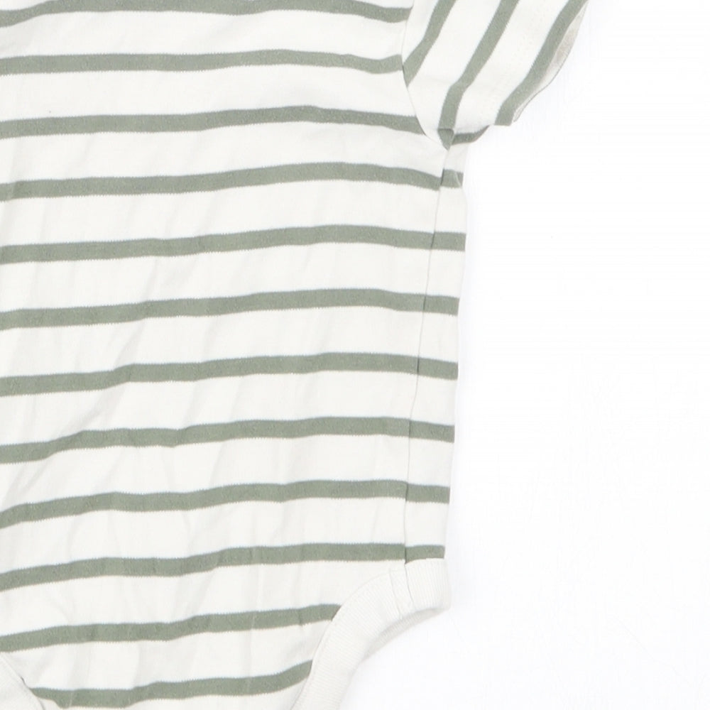 NEXT Boys Green Striped  Babygrow One-Piece Size 3-6 Months