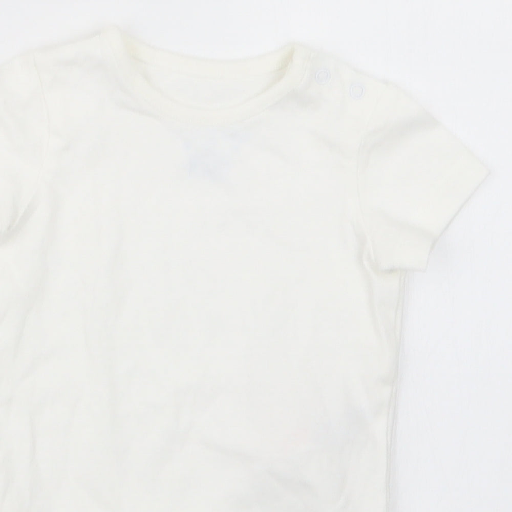 F&F Baby White   Babygrow One-Piece Size 0-3 Months