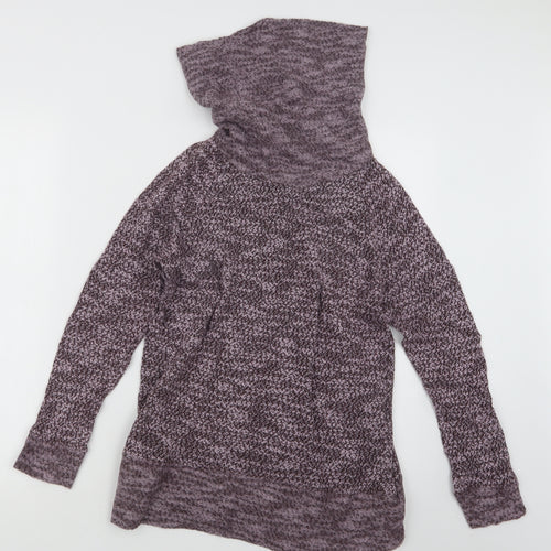 LOFT Womens Purple  Knit Pullover Jumper Size S