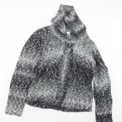 BHS Womens Grey  Knit Cardigan Jumper Size 12