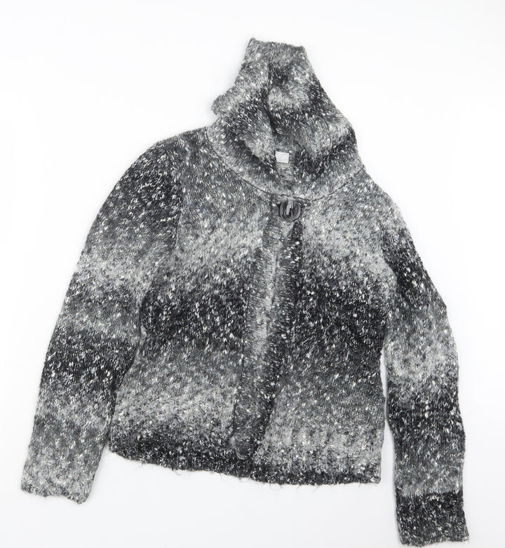 BHS Womens Grey  Knit Cardigan Jumper Size 12