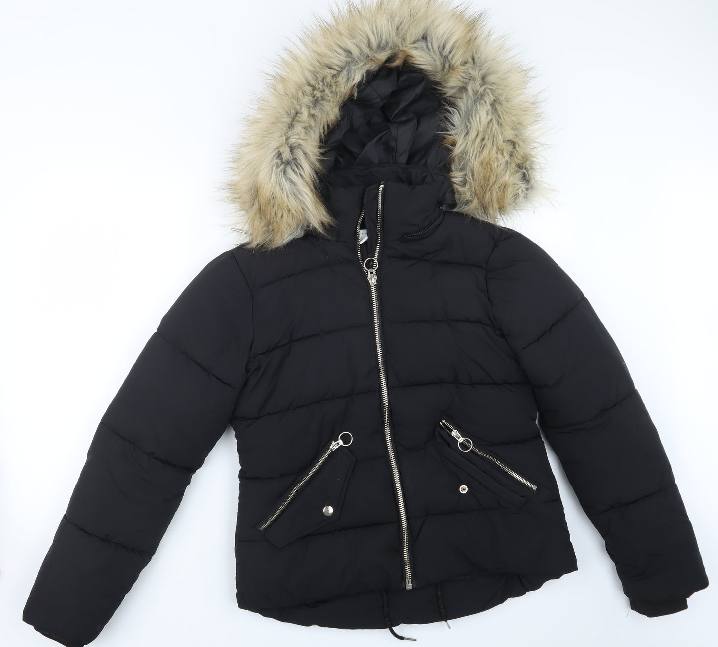 Topshop Womens Black   Jacket Coat Size 10
