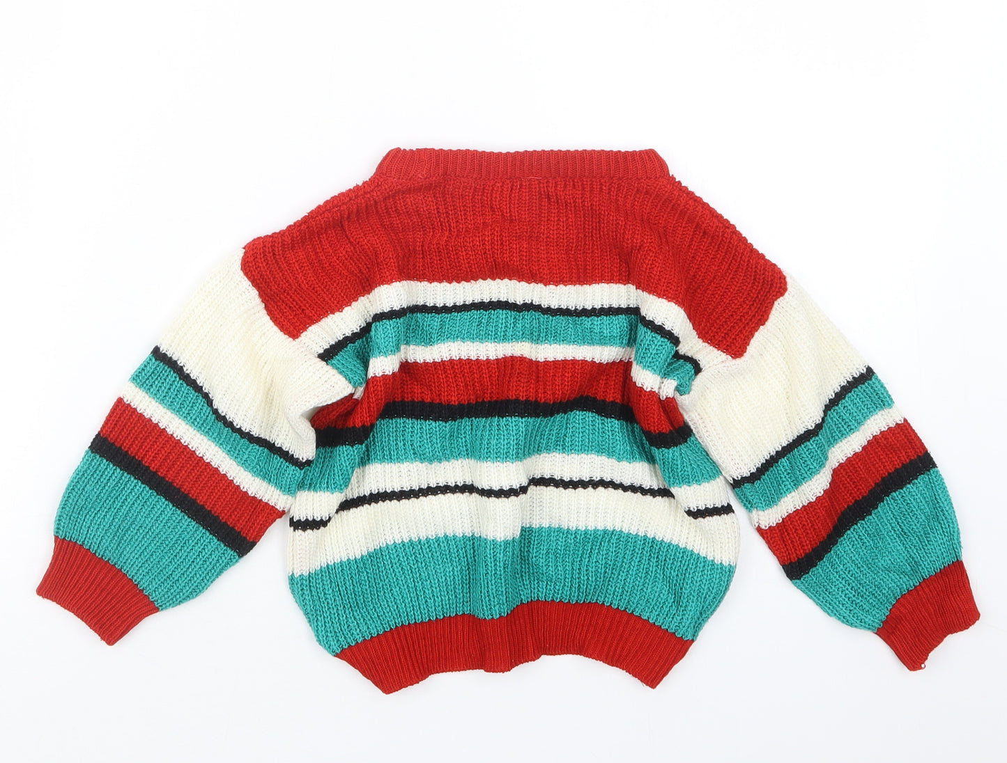 St Michael Boys Red  Knit Pullover Jumper Size 2-3 Years