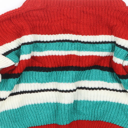 St Michael Boys Red  Knit Pullover Jumper Size 2-3 Years