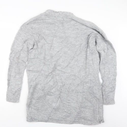 F&F Womens Grey  Knit Cardigan Jumper Size 10