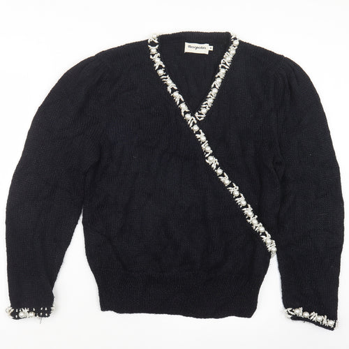 Magnolia Womens Blue  Knit Pullover Jumper Size M