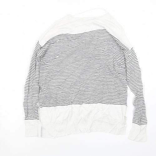 Atmosphere Womens Black Striped Knit Pullover Jumper Size 8