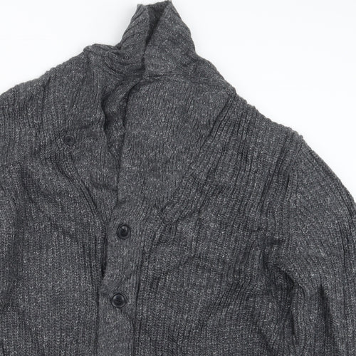 Gap Mens Grey  Knit Cardigan Jumper Size L