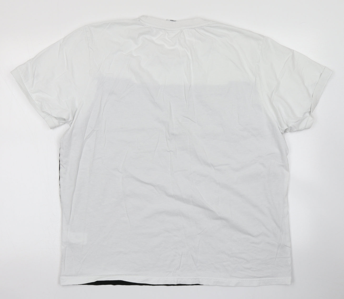 Primark Mens White Colourblock   T-Shirt Size L  - Playstation